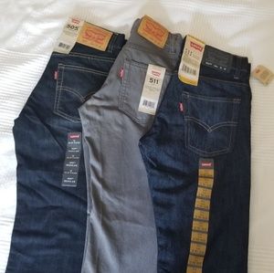 3 pair of Levi jeans boys
